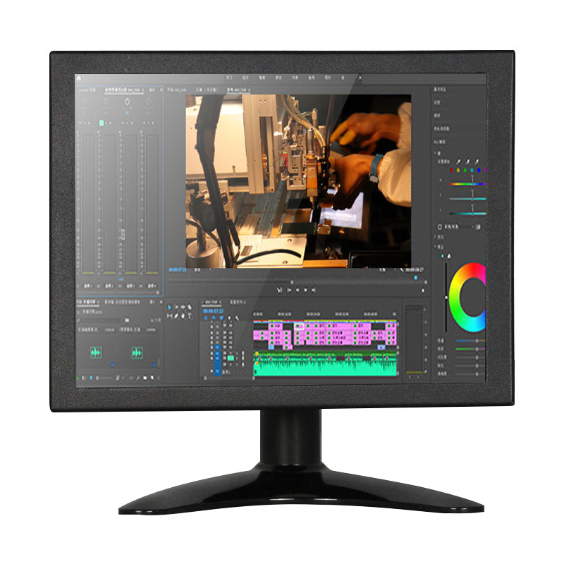 Polcd Wielofunkcyjny 8-calowy wyświetlacz LED VGA TFT Wbudowany monitor przemysłowy Materiał metalowy
