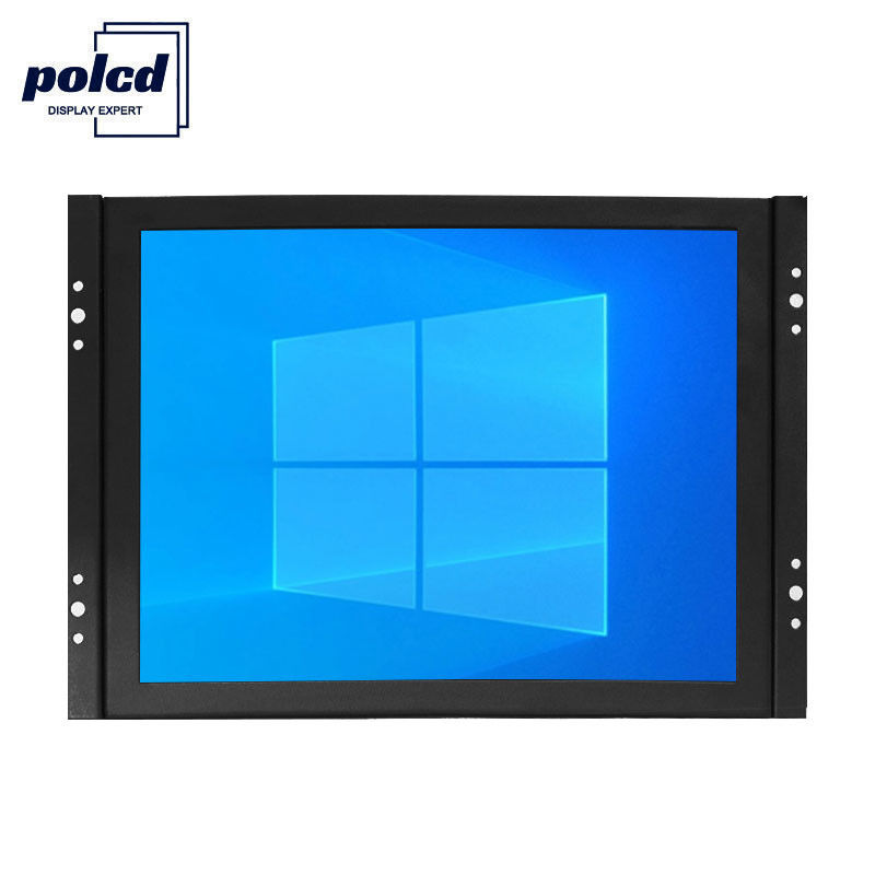 Polcd Dostosuj 8-calowy panel IPS Metalowa obudowa Przemysłowy monitor LCD Otwarta ramka