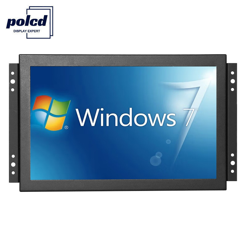Polcd Przemysłowy 10-calowy pojemnościowy monitor dotykowy Komputer VGA Wyświetlacz LCD Otwarta ramka