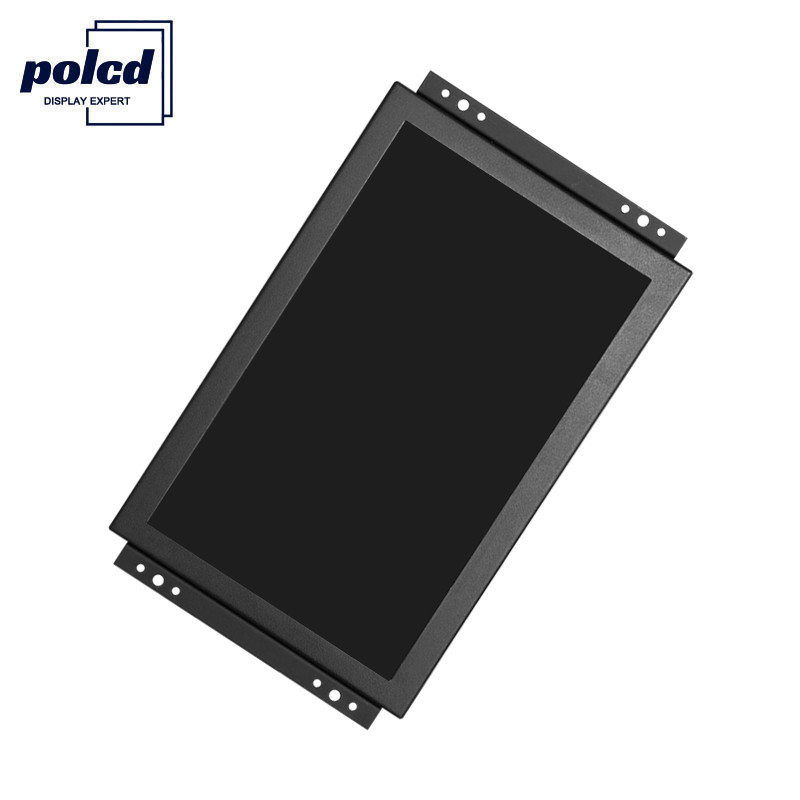Wyświetlacz Polcd TFT LCD 10,1-calowy przemysłowy monitor dotykowy o wysokiej jasności IP65 Czarny