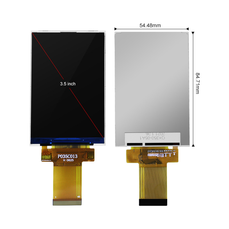 Polcd 320x480 Spi 3,5-calowy panel wyświetlacza LCD 450cd / m2 do zastosowań komercyjnych
