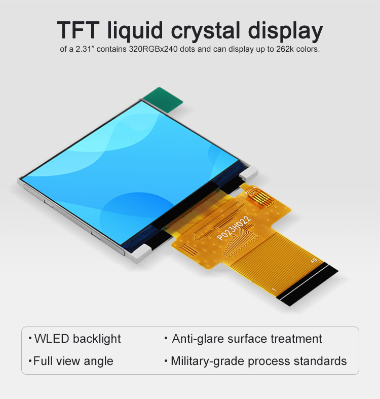 SPI ILI9342C Port szeregowy Dot Matrix Ekran dotykowy Wyświetlacz TFT 2,31 cala IPS LCD 320x240