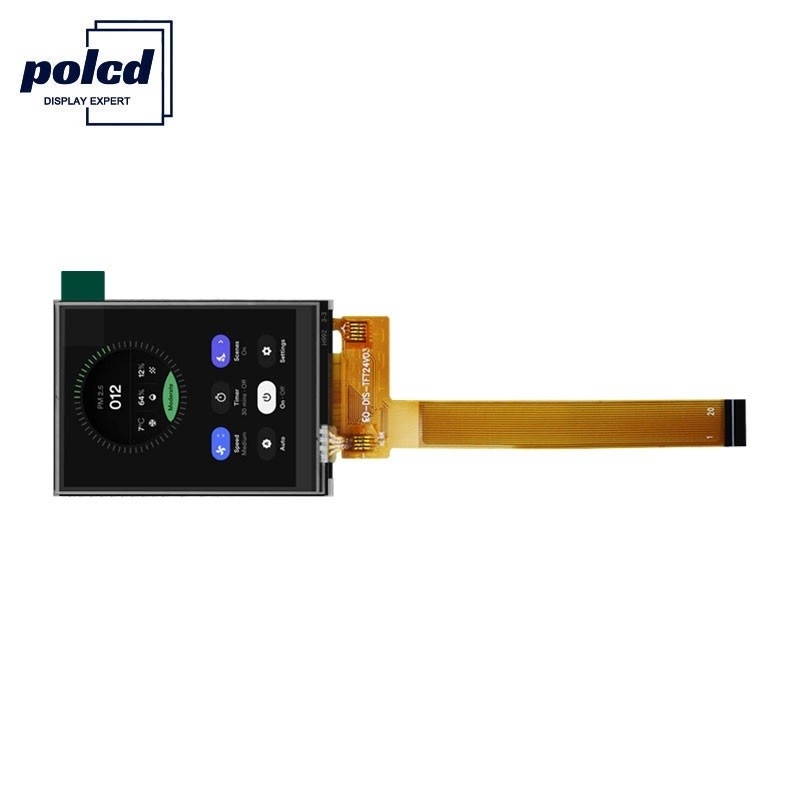 Polcd Viewing Direction 12 0'Clock Color 262k Wyświetlacz dotykowy Mały 2,4-calowy