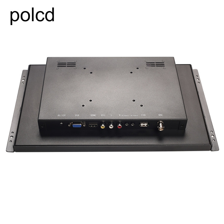 Polcd 14-calowy monitor przemysłowy LCD Full HD 1920x1080 z metalową obudową i otwartą ramką