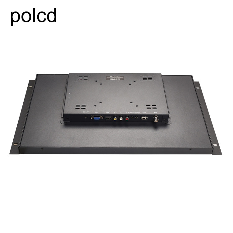 Przemysłowe wiszące ucho do montażu na ścianie Metalowa obudowa Monitor LCD Polcd 19 cali