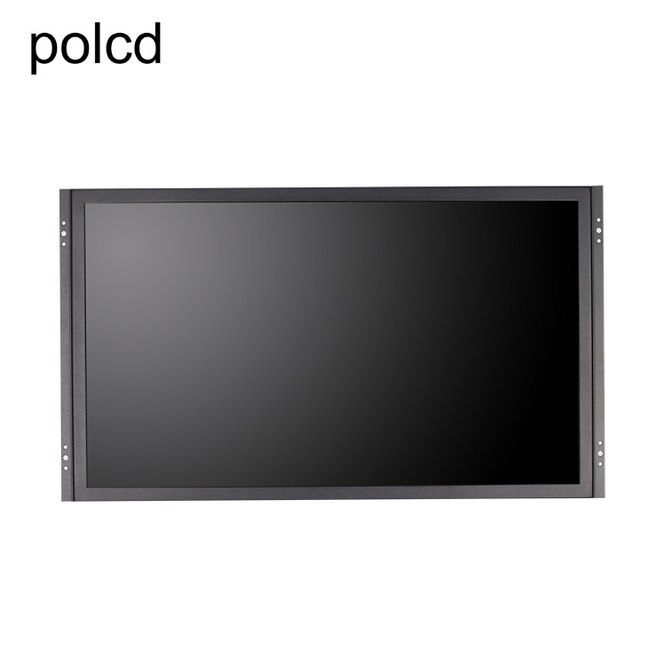 Przemysłowy Polcd 21,5-calowy monitor LCD z ekranem dotykowym Czysta płaska metalowa aluminiowa obudowa