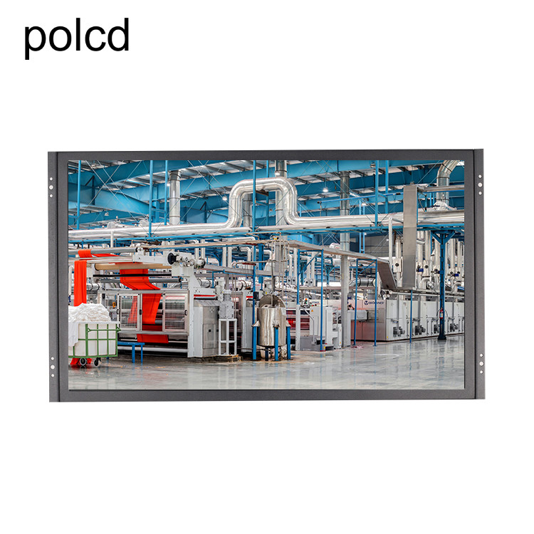 Przemysłowy Polcd 21,5-calowy monitor LCD z ekranem dotykowym Czysta płaska metalowa aluminiowa obudowa