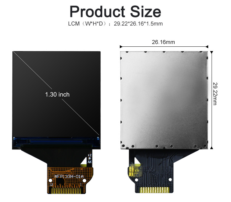 ST7789V IC TFT LCD Ekran dotykowy 240*240 Pełny widok dla inteligentnych zegarków