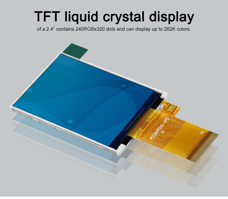 Polcd 350 Nit 2,4-calowy ekran dotykowy Tft 240x320 48,96 mm Interfejs MCU RGB Wyświetlacz LCD