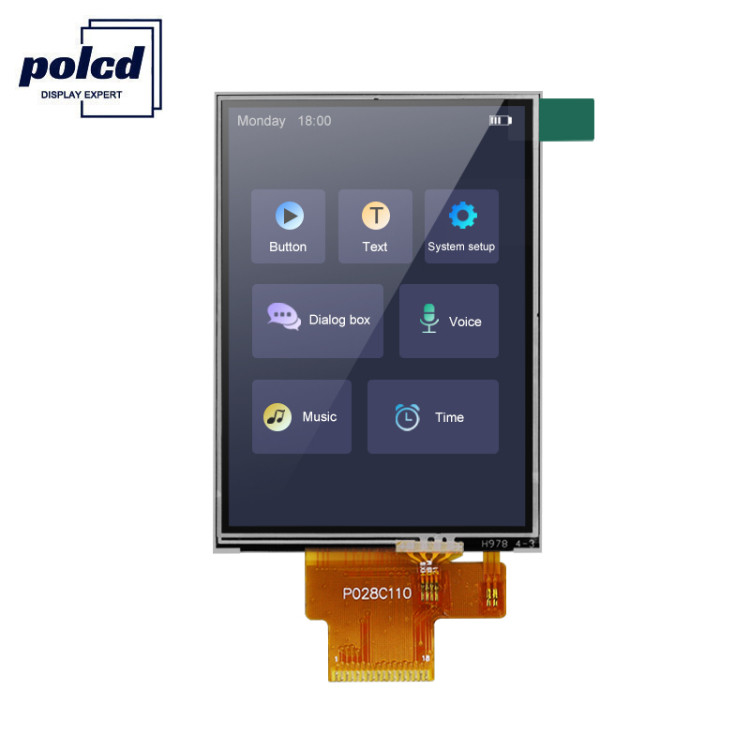 Polcd 260 Nit 240x320 Lcd 2,8 cala ST7789V Panel dotykowy Lcd 4 Wire SPI