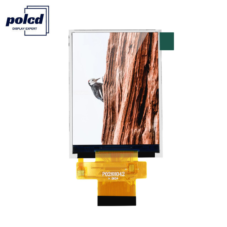 Polcd MCU 8 Bit 2.8 Moduł LCD 57,6 mm Moduł wyświetlacza dotykowego 12 0'CLOCK