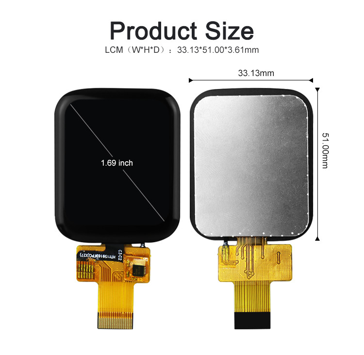 Polcd 1,69 cala 240x240 Ips Lcd ST7789V Mały ekran dotykowy LCD 4 linie SPI