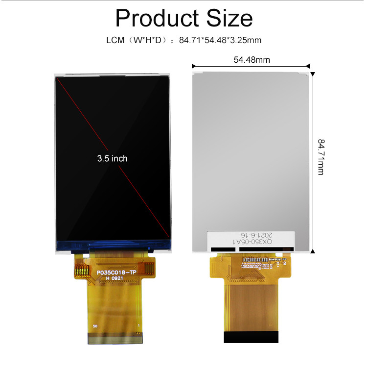 3.5 cali LCD Panel Module 320x480 Rgb Spi Interface Full Color Tft Lcm Display Polcd