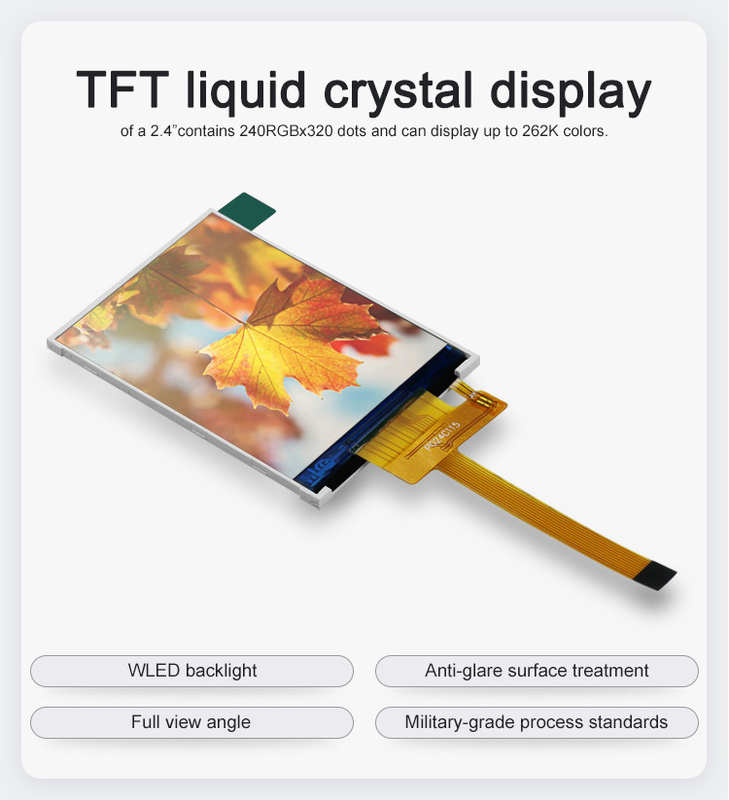 Polcd RoHS 2,4-calowy wyświetlacz LCD Tft ST7789V3 Moduł TFT LCD 4-przewodowy SPI