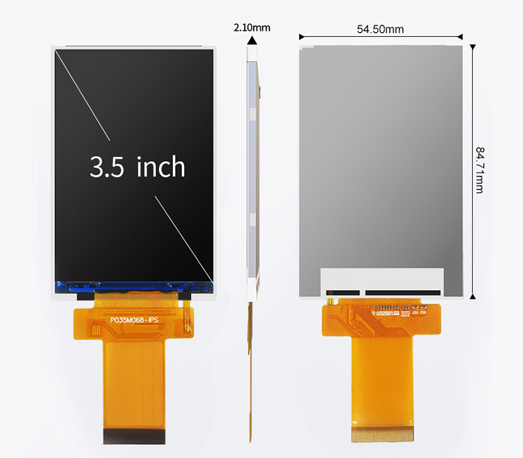 Ili9488 Tft Touch Screen Polcd 3.5 Inch Lcd Module 320x480 Ips Widok kąta RGB Interfejs