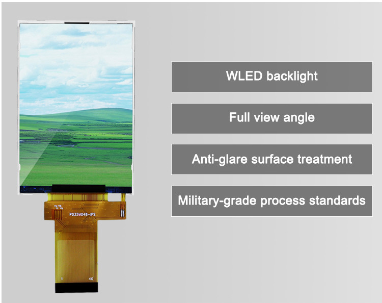 320x480 3,5 cali wyświetlacz Tft LCD 18 bitów RGB Równoległy interfejs Mały rozmiar