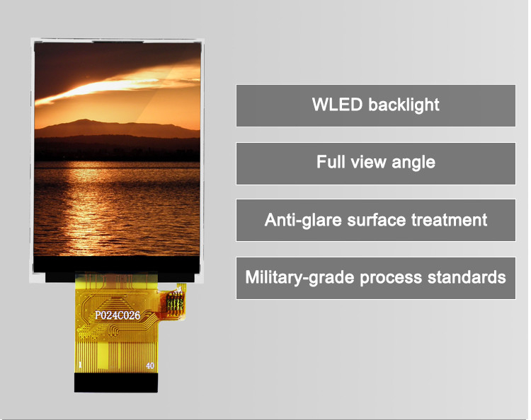 Polcd ST7789V 2,4-calowy wyświetlacz LCD 12 0'CLOCK 240x320