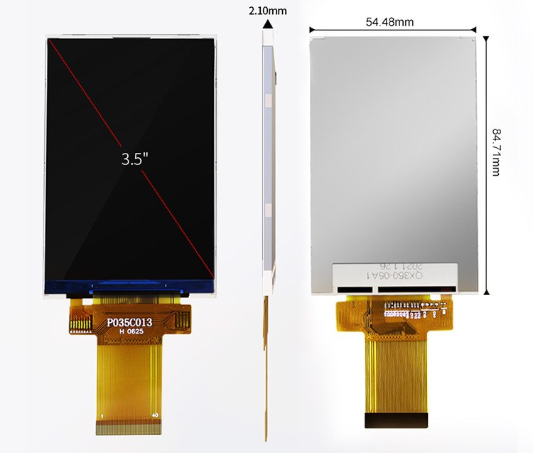 Polcd 320x480 3,5 cala TFT Panel Spi 8 / 9 / 16 / 18 Równoległy interfejs wyświetlacz LCD