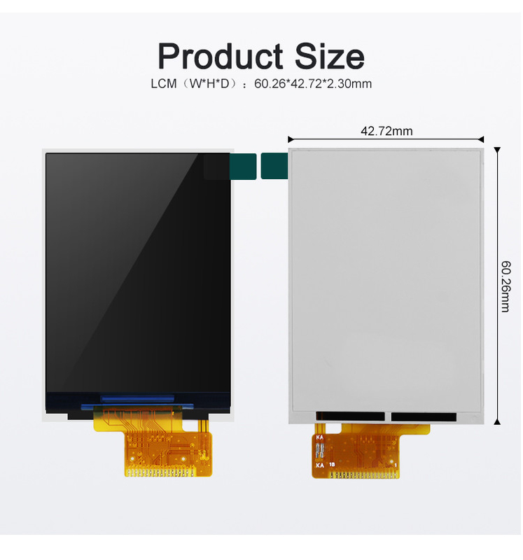 Polcd 300 Nit 2.4 Tft Spi 240x320 3 przewody 2 linie Spi Moduł LCD Tft