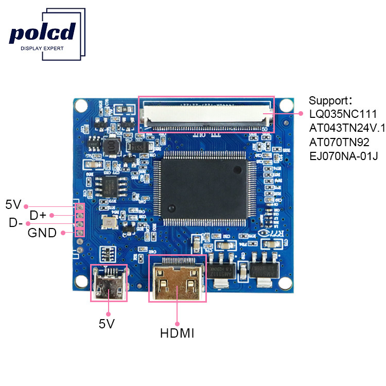 40 Pin 50 Pin Lcd Driver Board EJ070NA-01J 7?? 8?? 9?? 10,1 cali