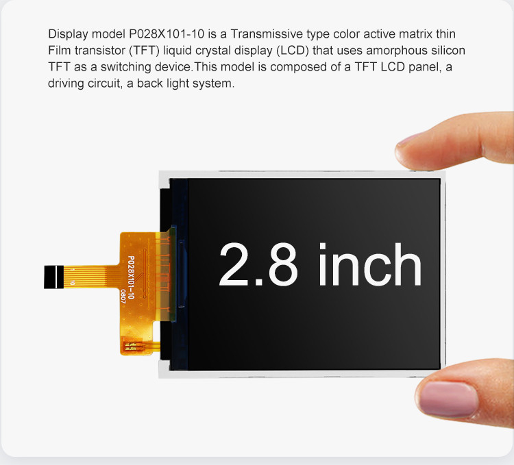 Polcd ST7789V 2,8-calowy ekran Ips 12 0'CLOCK TFT LCD Moduł ISO9001