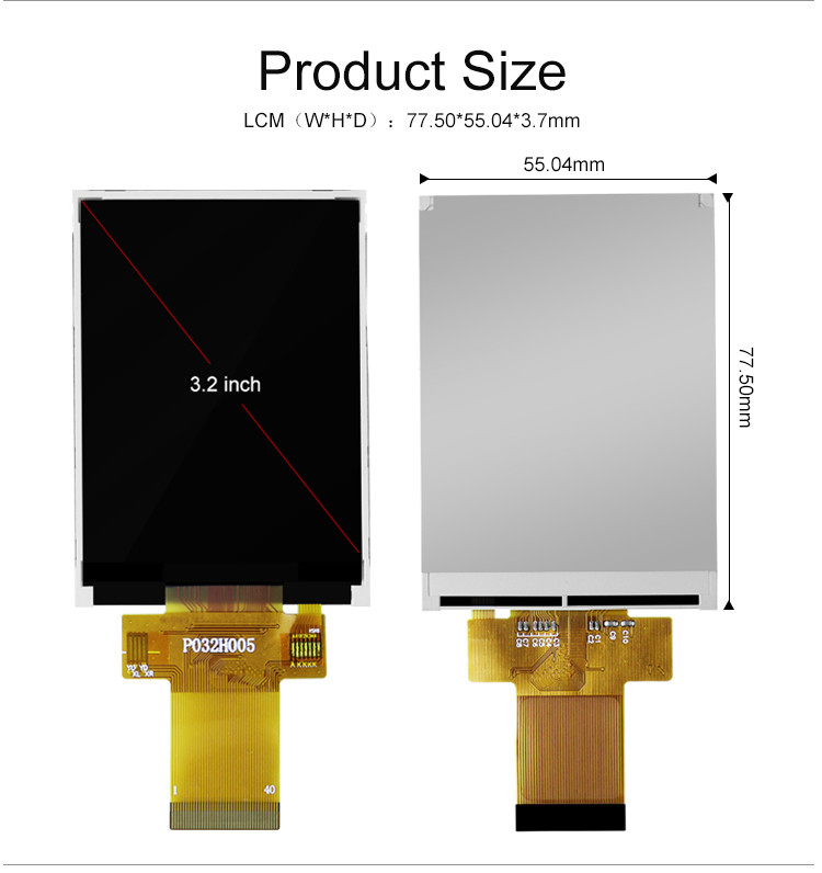 Polcd 12 0'CLOCK 3,2 cala Tft Lcd ILI9341V Moduł TFT LCD 240X320