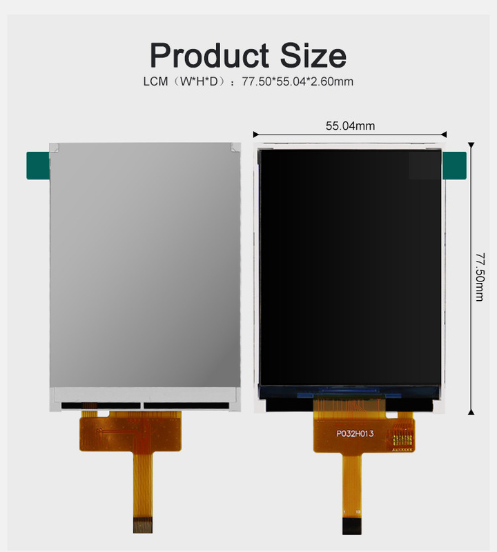 Polcd ST7789V 3,2-calowy kolorowy wyświetlacz TFT LCD 262 tys. TFT LCD 48,6 mm 12 0'CLOCK