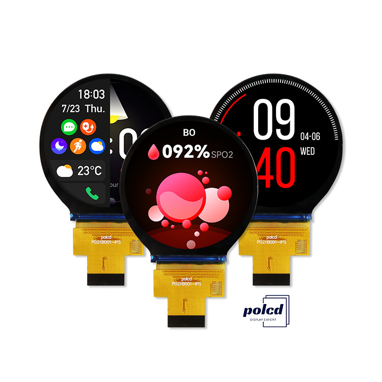 Polcd 2,1 cala IPS Mały okrągły LCD 480*480 Mipi interfejs ST7701S Krąg Kołowy moduł wyświetlania TFT