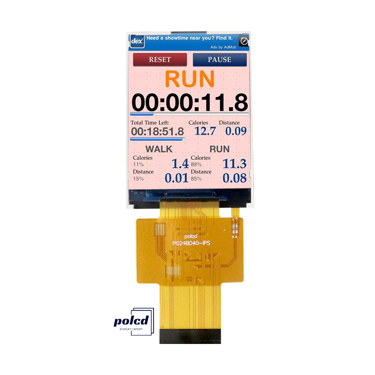 Polcd 2,4 cala Ekran IPS LCD Wysoka jasność 450 nit MCU ST7789V 240x320 Moduł wyświetlania TFT LCD