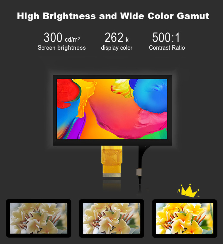Polcd 7'' Tft Panel LCD 800x480 Pojemnościowy ekran dotykowy Interfejs RGB 7 cali Moduł LCD