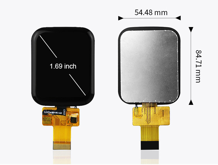 Polcd 1,69 cali 240x280 Panel dotykowy pojemnościowy Full View Angle LCD Module For Smart Watch