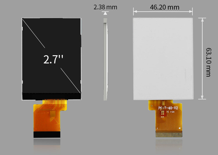 Polcd ILI8961 2.7 Tft Lcd 960X240 Wyświetlacz TFT LCD RGB 8 Bit 6 0'CLOCK