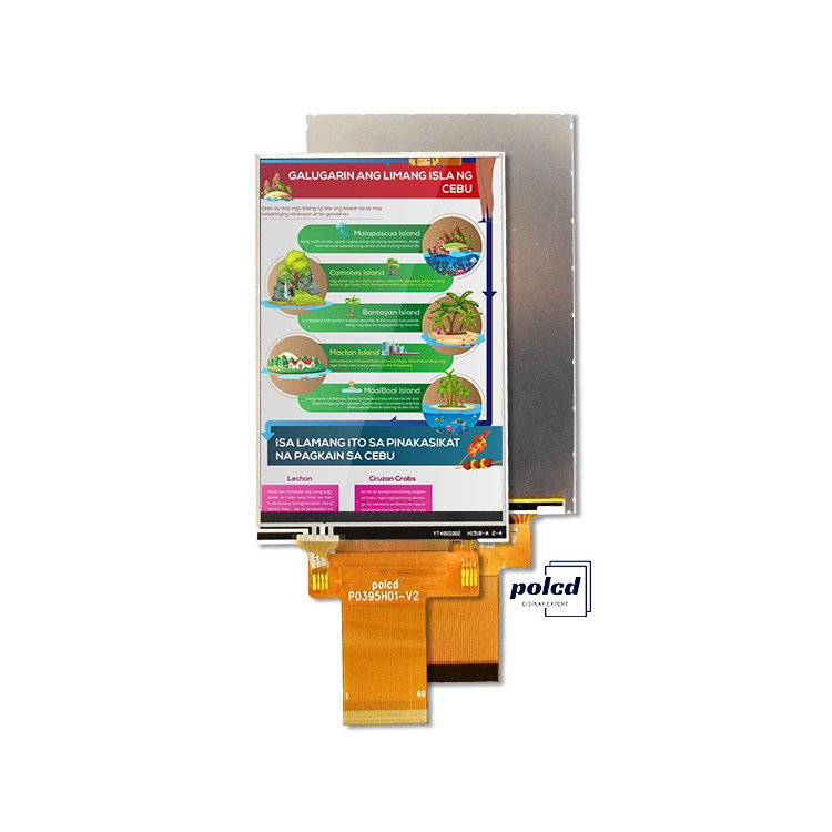 Polcd Custom 3,95 cala 320x480 Ips Tft LCD RGB interfejs Moduł wyświetlacza płynnych kryształów z dotykiem