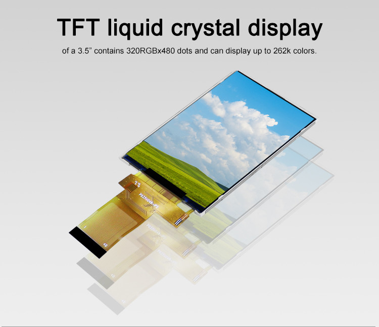 Polcd 18 BIT RGB IPS Wyświetlacz LCD TFT 320X480 Pikseli Tft Lcd 3.5