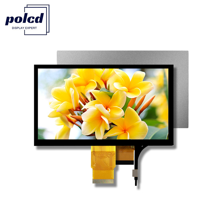 Polcd 7-calowy moduł LCD średniej wielkości 800*480 Wysokiej jasności pojemnościowy wyświetlacz dotykowy TFT