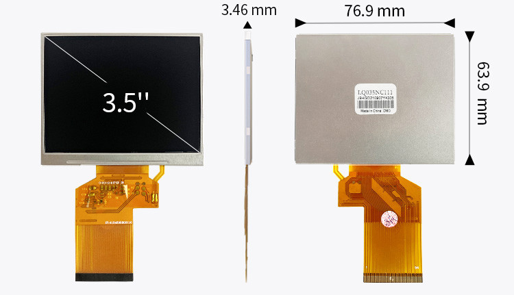 Polcd 3,45 Inch 3,5 Inch 320x240 Square Screen LQ035NC111 Spi Rgb 54 pin TFT Display Module