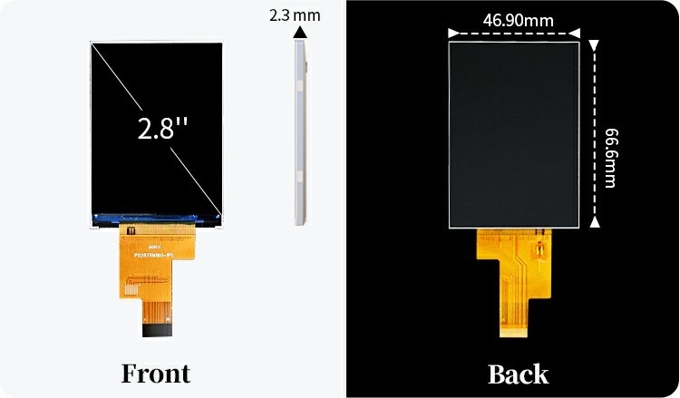Polcd 2,8 cala 480x640 Rozdzielczość IPS Szkło LCM Moduł LCD MIPI Interfejs Ekran TFT