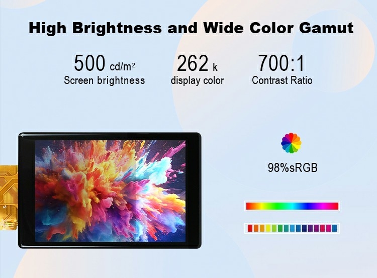 Polcd Custom 3.5 Inch Capacitive Touch Panel 320x480 500nit Interfejs RGB Moduł wyświetlania lcd IPS Tft