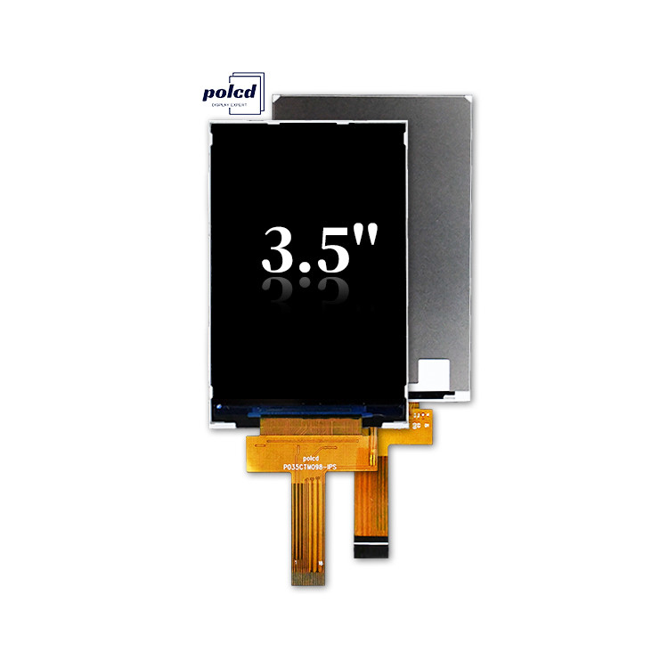 Polcd 3.5 Inch 320x480 Rozdzielczość 350nits Mipi Interfejs ili9488 IC Moduł wyświetlacza LCD TFT typu pionowego 3.5'