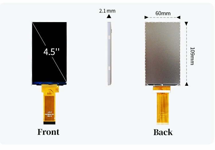Polcd Rgb Interface 4,5 cala Kolorowe panely wyświetleniowe 480*854 Rozdzielczość 40pin GC9503V Ic TFT LCD Moduł