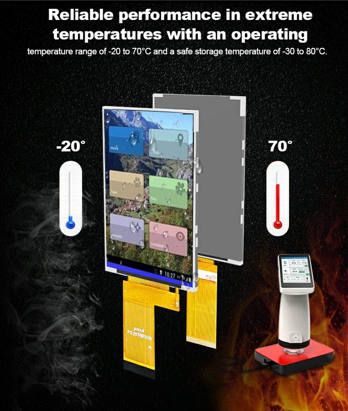 Polcd 3,97 cali 4 cali 480*800 300nit 40pin Rgb Interfejs Wszystkie transmisywne ST7701S Tft LCD Display Module
