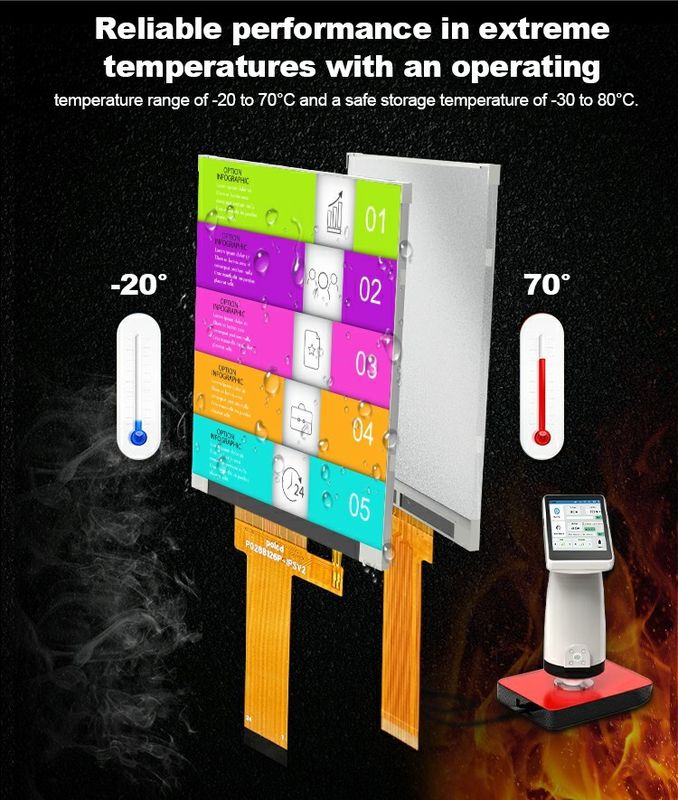 Polcd Mały LCD 2,8 cala 240x320 Wysoka jasność 900 nit IPS LCD Module Display 2,8'' przemysłowy TFT