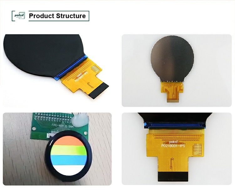 Polcd 2.1-calowy okrągły wyświetlacz TFT LCD IPS 480x480 z interfejsem MIPI dla LCM i panelu