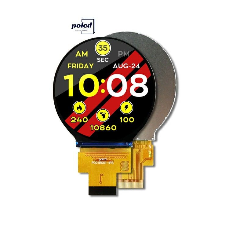Polcd 2.1-calowy okrągły wyświetlacz TFT LCD IPS 480x480 z interfejsem MIPI dla LCM i panelu