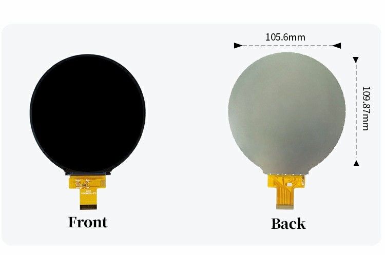 Polcd 4 cala Okrągły wyświetlacz TFT 720x720 interfejs MIPI 30 pinów ST7703 TFT LCD Screen Module
