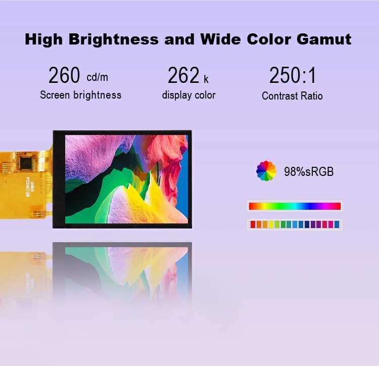 Polcd TFT 2,4 cala Spi interfejs LCD 240*320 RGB Kolorowy ekran dotykowy ST7789V 16pin 2.4 wyświetlacz TFT