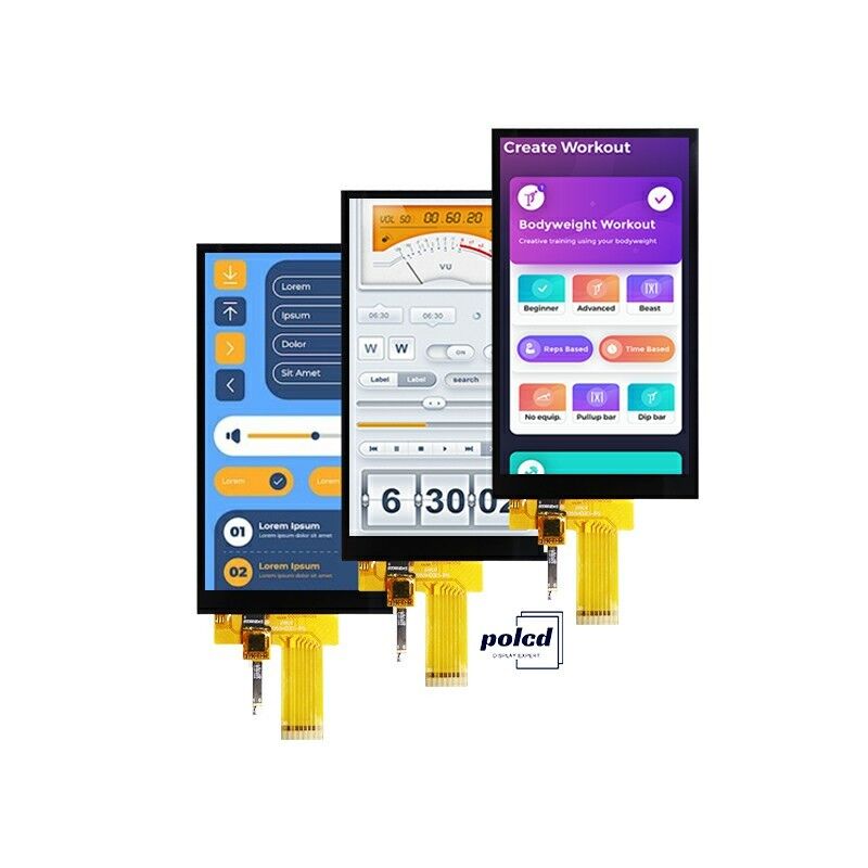 Polcd 5,5 cala IPS TFT LCD 720x1280 pełny kąt widzenia z interfejsem MIPI LCD Display Module