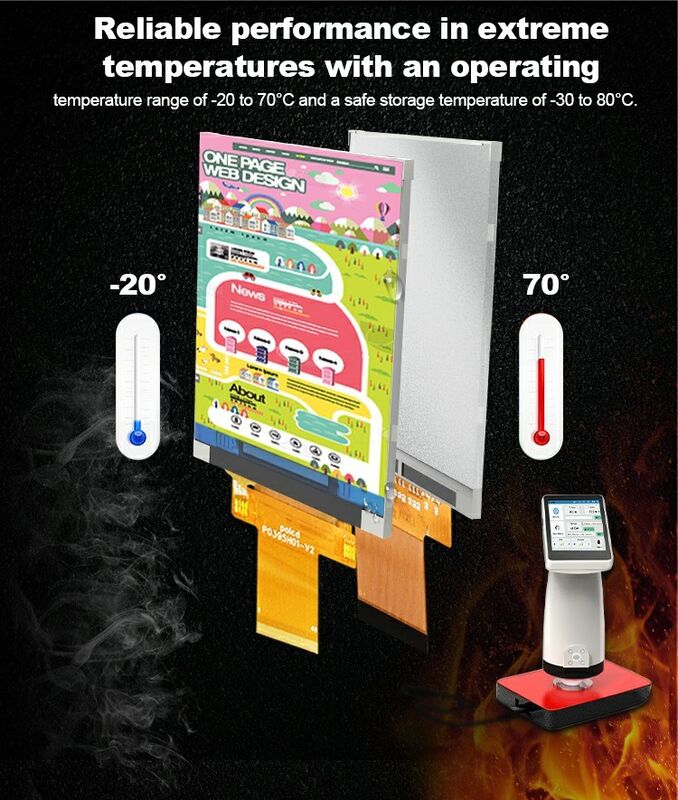 Polcd Custom 3,95 cala 320x480 Ips Tft LCD RGB interfejs Moduł wyświetlacza płynnych kryształów z dotykiem