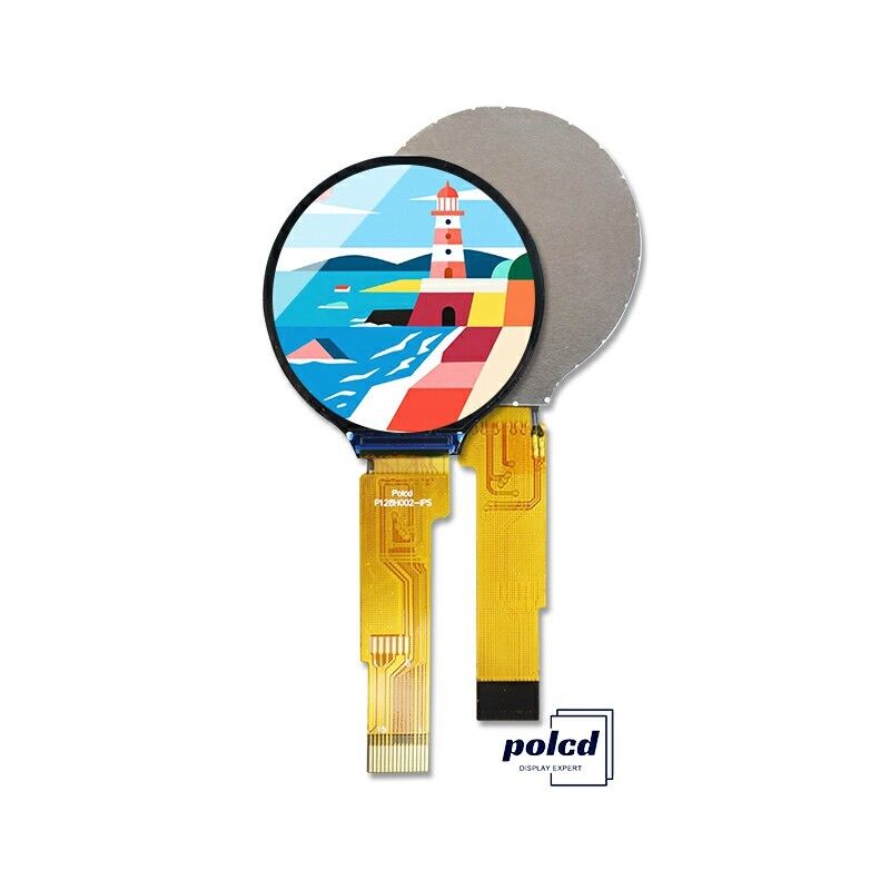 Polcd Okrągły 240*240 1,28 1,3 cali dotykowy Tft LCD Display SPI Interfejs GC9A01 Prowadnik IC IPS Screen