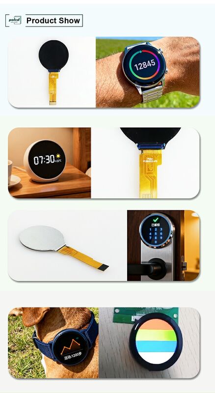 Polcd Mały okrągły 1,28 cali ekran LCD 240*240 1,3 cali Interfejs IPS Spi Panel modułu LCD Tft